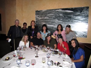 Sandy Robins : With pet Influencers at a dinner hosted by Qualcomm in Las Vegas