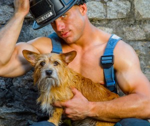 Charleston Animal Society 2015 Firefighter Calendar Cover